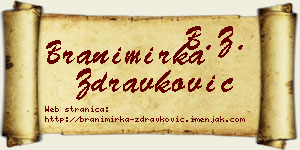Branimirka Zdravković vizit kartica